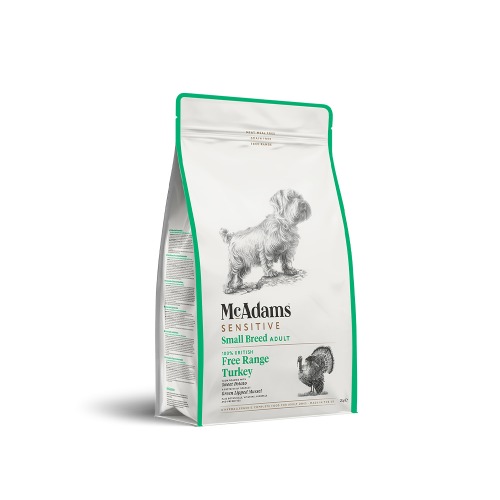 맥아담스 - 자유방목 홀터키 센서티브 소형견용 사료 2kg