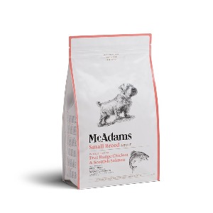 맥아담스 - 자유방목 홀치킨과 연어 소형견용 사료 2kg