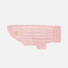 세바스찬세이 케이블 니트 스웨터 -소프트 핑크